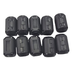 10 Pack Ferrite Beads Clip-on Ring Core RFI EMI Noise Filter Clamp Choke Coil US