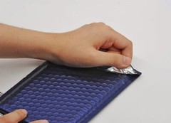 50 #0 Matte Metallic Royal Blue Poly Bubble Mailers Envelopes 6.5×10 DVD Wide CD