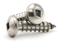 #6 Sheet Metal Screws – 18-8 Stainless Steel Square Drive Pan Head Select Size