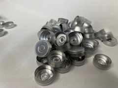 Large 1000 Pc. Lot 20mm, CLEAR, Flip Top Cap Aluminum Crimp Seal for Vials