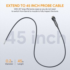 Teslong Rifle Borescope Camera 0.2inch Dia Gun Barrel Camera Flexible Cable