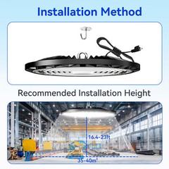 4 Pack 400W UFO Led High Bay Light Commercial Industrial Warehouse Shop Lights