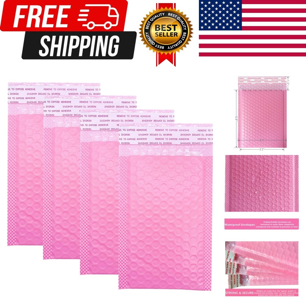 Small Bubble Mailers 3.5X5.9 Inch 12 Pack Poly Padded Envelopes Thicken Business