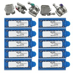 50 Kits Orthodontic Brackets Braces Metal MIM Mini Roth 022 Hooks 345 OC Dental