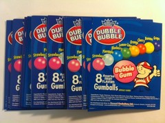 10 HD Laminated 4.75″ 5.75″ Vending Labels ORIGINAL DUBBLE BUBBLE “LAMINATED”