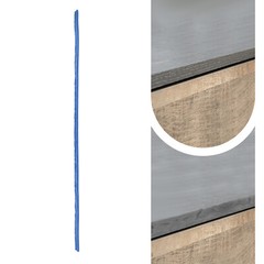Concrete Edge Form Mold PU Blue 240 × 5 × 2 cm Stone Texture