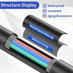 446 Pcs Heat Shrink Tubing Kit-4:1 Ratio Adhesive Lined Marine Grade Shrink