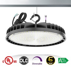 LED High Bay Light 240W 200W 150W Adjustable 4500K-5700K Dimmable Warehouse Lamp