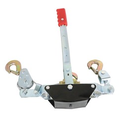 2 Ton 4000LBS Power Puller Hand Winch Steel Cable Come Along Tighter w/ 2 Hooks