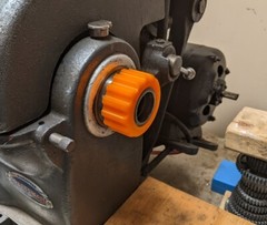 Atlas Craftsman Metal Lathe 1-1/2 x 8 TPI Spindle Thread Protector ORANGE