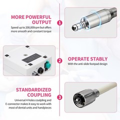NSK Style Dental Brushless LED Micro Motor /1:5 Increasing LED Contra Angle US