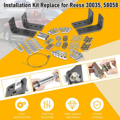 Universal Installation Kit W/Hardware & Brackets for Reese 5Th Wheel Trailer Hit