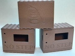 Meshtastic Heltec V3 node case Holds 2000mah batt holds 3D printed BROWN