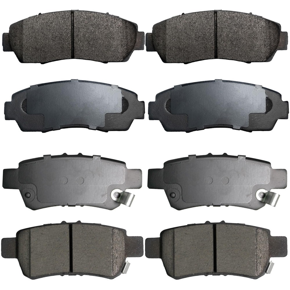Carbon Fiber Ceramic Brake Pads Front Rear Set Honda Odyssey 2005-2010