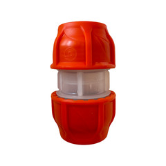 Lot of 6 (Orange) Clear Lock Coupler 1.50″ (1-1/2) (50×50) similar Dura-Line #20