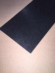 ABS Black Plastic Sheet 1/4″ x 12″ x 24″ (.250″) Haircell 1 side 6mm stereo