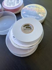 Scotch Vinyl Electrical Tape 35 Red Brown Yellow Gray Violet Lot Of 5