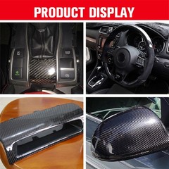 50 * 150CM Real Carbon Fiber Fabric Cloth Roll 3k 200gsm 2×2 Twill Weave Black