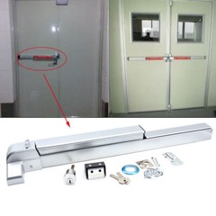 Door Push Bar Panic Exit Device w/ Lock Commercial Emergency Door Hardware US