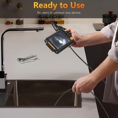 Endoscope Camera with Light, 1080P HD Borescope Camera with 8 LED Lights 16.4ft