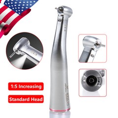 Dental 1:5 Increasing LED Contra Angle Handpiece Quattro Water Spray E-type