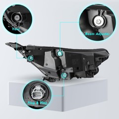 LED Headlight Assembly for 2017-2022 Honda CRV Black Clear