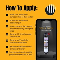 Vega Bond Purplecoat Single Component Spray Foam Insulation 12-Packs -240BF