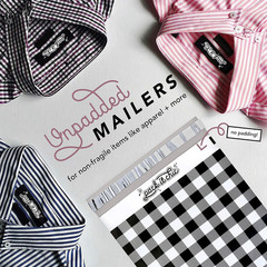 – 10X13 (100 Pack) Gingham Plaid Poly Mailer Envelope Plastic Custom Mailing & S