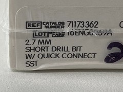 SMITH & NEPHEW 2.7 MM Bit 71173362 Exp.2026-07 (*C7)
