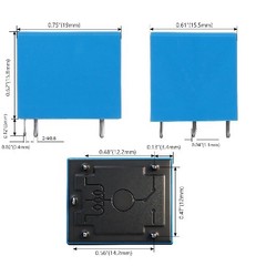 6Pcs PCB Power Relay SRD 24VDC SL C, DC 24V Coil, 10A 250VAC