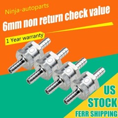 4*6 mm 1/4″ Fuel Non Return One Way Check Valve Petrol Diesel Aluminium Alloy