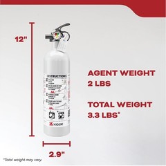 Kidde Fire Extinguisher for Vehicles, Cars, Single Use 5BC