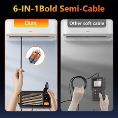 Endoscope Camera with Light, 1080P HD Borescope Camera with 8 LED Lights 16.4ft