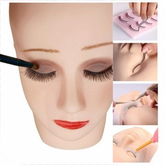 Mannequin Head for Makeup Practice Flat Esthetician Face Soft Styrofoam