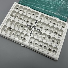 48 Sizes Dental Kids Primary Molar Crowns Stainless Steel Pediatric Crown Kit
