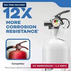 Kidde Mariner PWC Fire Extinguisher for Jet Skis, 5-B:C, KD57W-5BC | Coast Guard