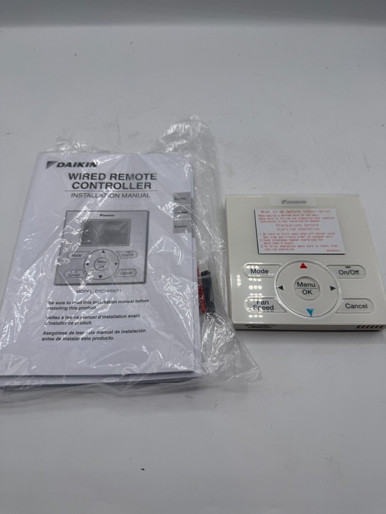 Daikin BRC1NRV71 Wired Remote Controller HVAC Thermostat Control New Open Box