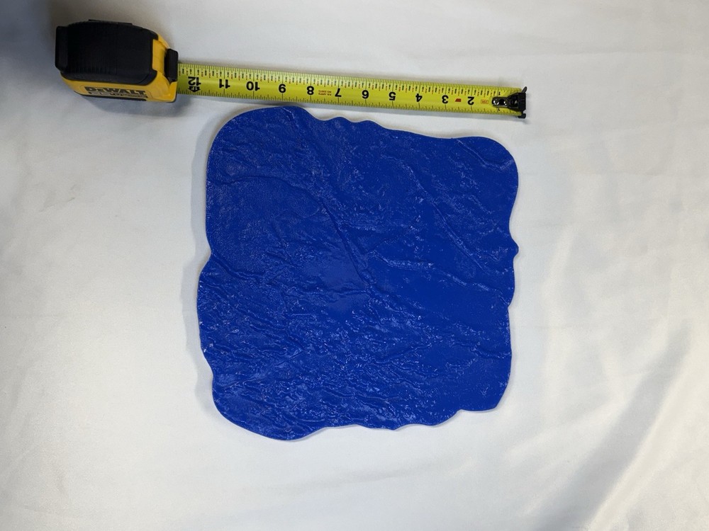 Concrete Mold Texture Stamp 12x12in. Flexible, Blue