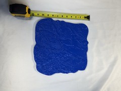 Concrete Mold Texture Stamp 12x12in. Flexible, Blue
