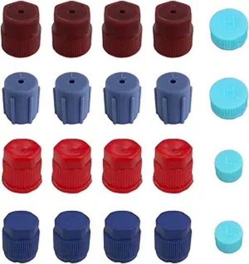 20PCS Air Conditioning Service Caps for AC System Charging Ports, Color: 20PCS