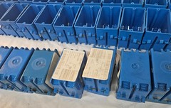 Lot 36 CARLON B118A 1-Gang Blue PVC Electrical Switch Outlet Boxes NO NAILS