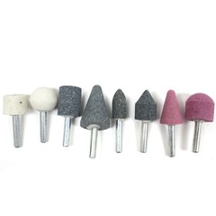50 pc Mounted Stone Point Assortment 1/4″ Shank Polish Deburr Grinding Wheel Set