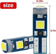3030-3SMD LED Bulb for Car Dashboard Instrument Cluster Panel Gau Color: White