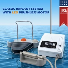 Mini Dental Brushless Implant Motor System 20:1 LED Contra Angle Handpiece