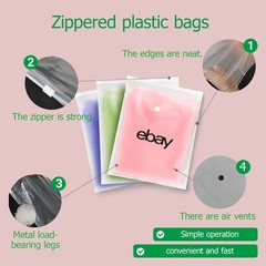 400 pcs 12″x15″ Frosted Zipper Clothing Bag Polyjacket/Polymailer UL
