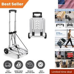 Durable 270LB Utility Luggage Cart – Foldable with No Assembly Required