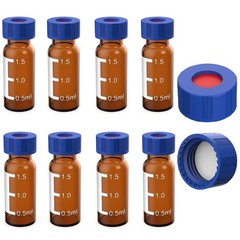 2ml Autosampler Amber Vials 1000 Packs HPLC Vial 9-425 Vial with Blue Screw Caps