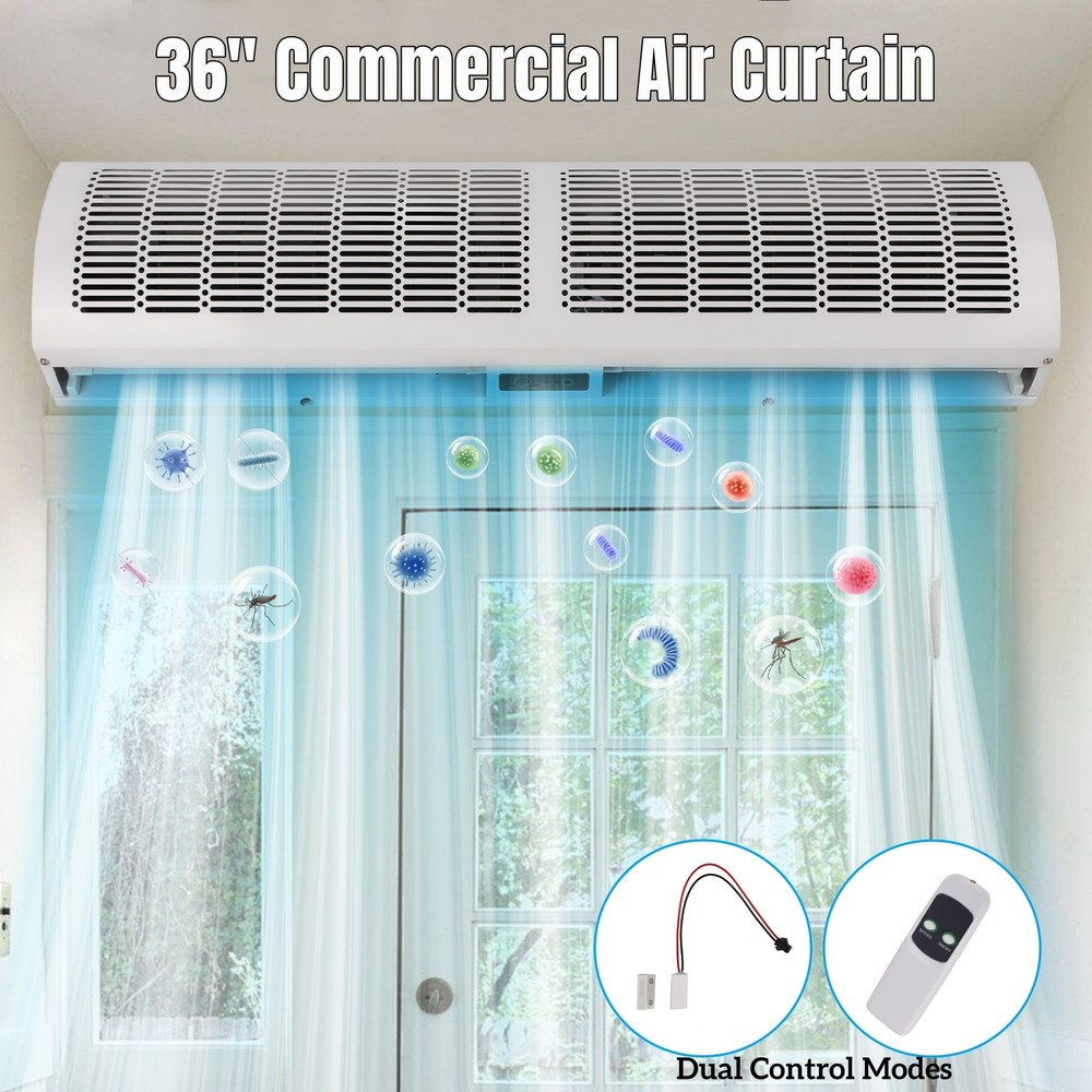 36″ Commercial Air Curtain Silent Microswitch UL Certified Magnetic Door Switch