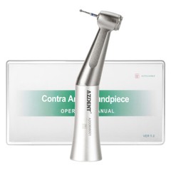 AZDENT Dental Slow Low Speed Handpiece Contra Angle Fit FG 1.6mm/ CA 2.35mm Bur