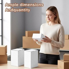 50 Pcs CD Mailer Boxes, 5 5/8″ x 5″ x 7/16″ CD Shipping Sleeves, Mailer Cardb…